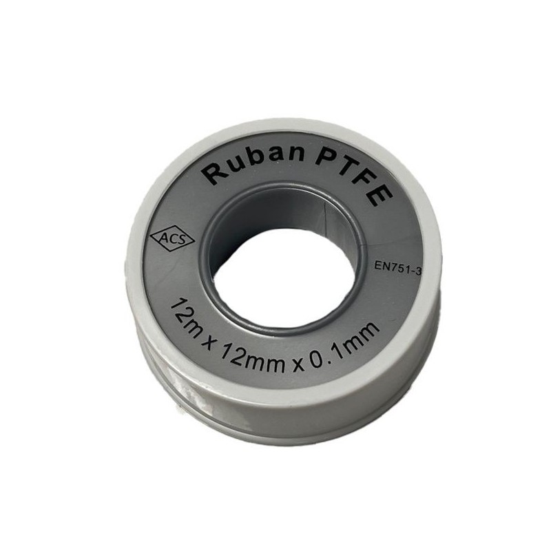 Ruban Ptfe 0,1 X 12 Mm X 12M