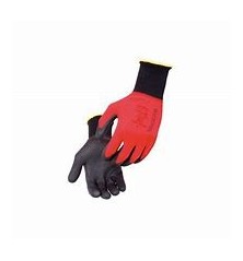 Paire Gant Polyamide Milieu Humide Rouge