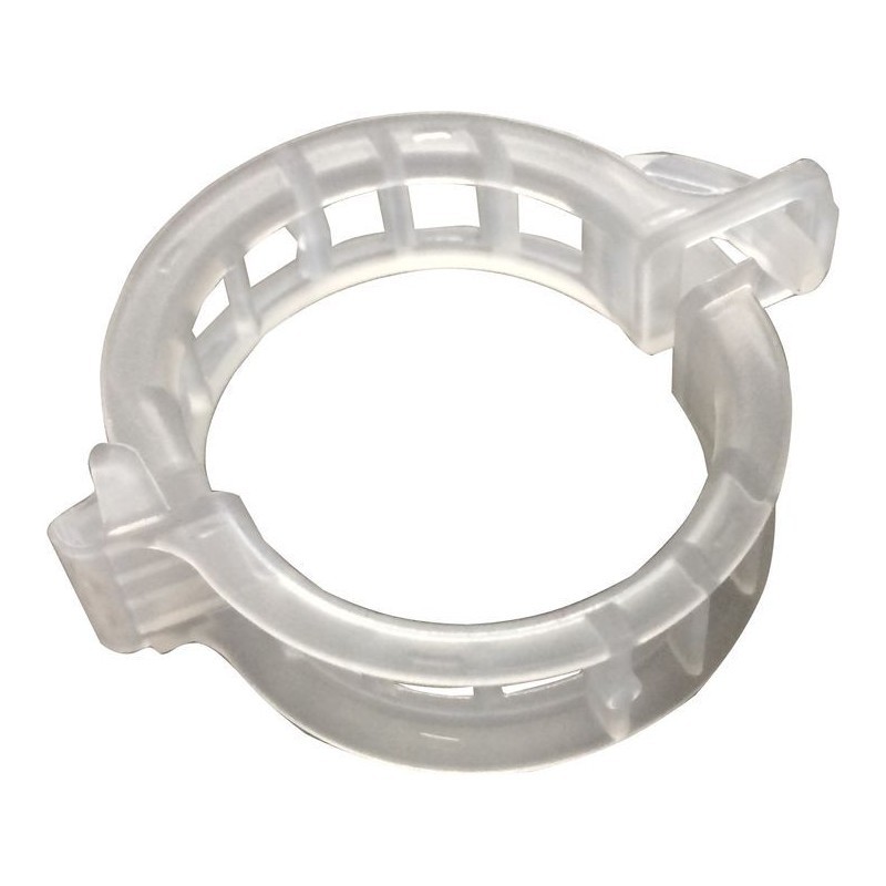 Clip tomate Ajouré Jumbo Optimax 25/27 mm. couleur blanc incolor