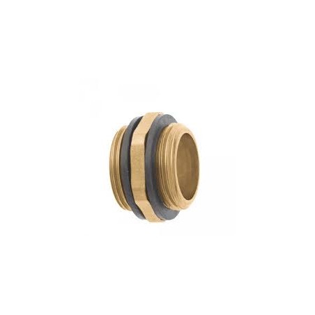 Mamelon laiton Geka MM 3/4'' avec joint pour pomme arrosage