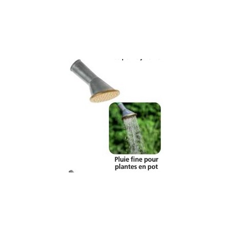 Pomme arrosage métal/laiton Geka 4 1/2TSB - Diam 8 cm - Tamis 0,7 mm - Emboiteme