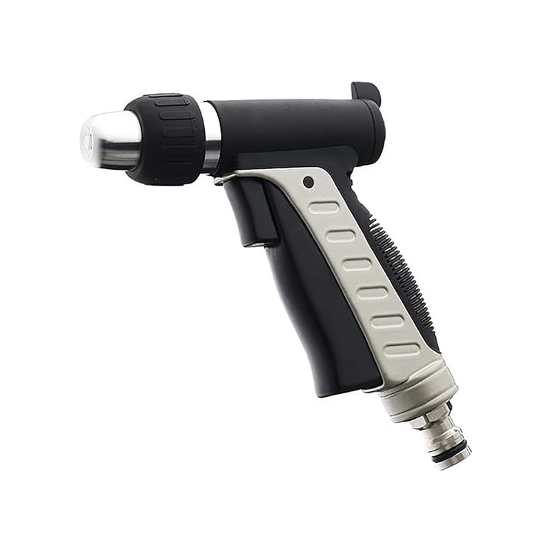 Pistolet MF Geka avec gicleur réglable raccord rapide laiton nickelé