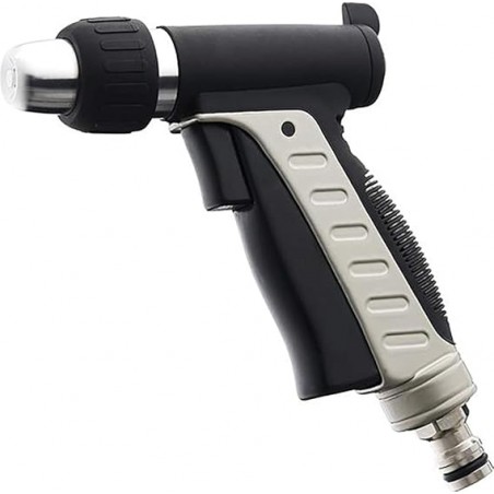 Pistolet MF Geka avec gicleur réglable raccord rapide laiton nickelé