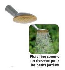 Pomme arrosage métal/laiton Geka 4 1/2TSB - Diam 8 cm - Tamis 0,7 mm - Emboiteme