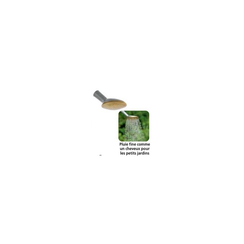 Pomme arrosage métal/laiton Geka 4 1/2TSB - Diam 8 cm - Tamis 0,7 mm - Emboiteme