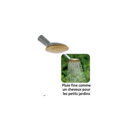 Pomme arrosage métal/laiton Geka 4 1/2TSB - Diam 8 cm - Tamis 0,7 mm - Emboiteme