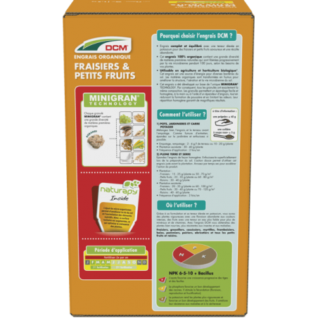 Engrais Fraisiers, Fruits & Petits fruits - 1,5 Kg  DCM
