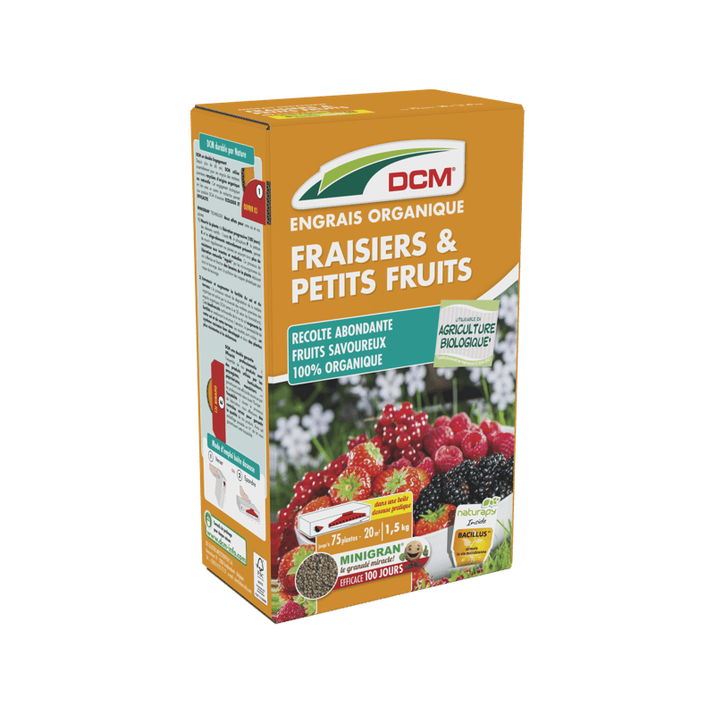 Engrais Fraisiers, Fruits & Petits fruits - 1,5 Kg  DCM