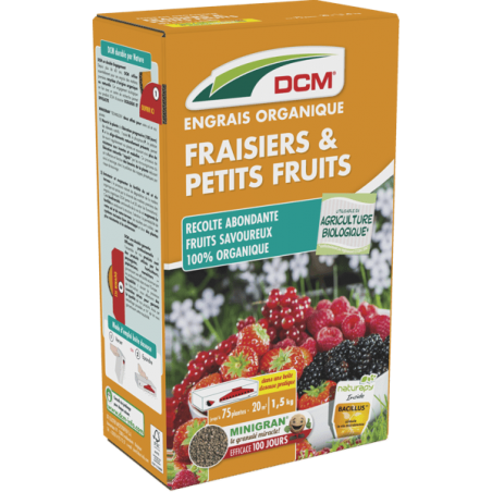 Engrais Fraisiers, Fruits & Petits fruits - 1,5 Kg  DCM