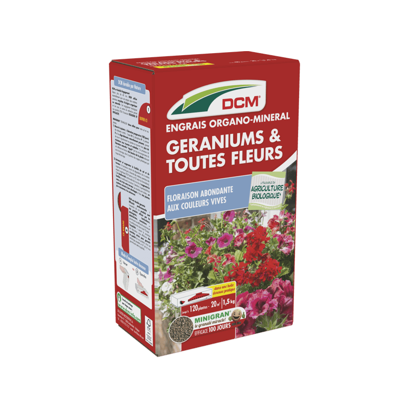 Engrais Geranium - 1,5 Kg Dcm