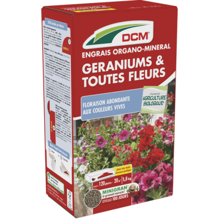 Engrais Geranium - 1,5 Kg Dcm