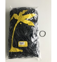 Elastique noir 60mm x 2mm, sachet 1kg
