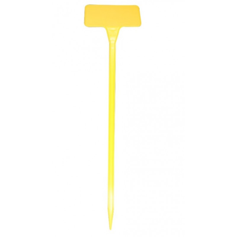 Etiquette À Planter H.35Cm Jaune Inclinée