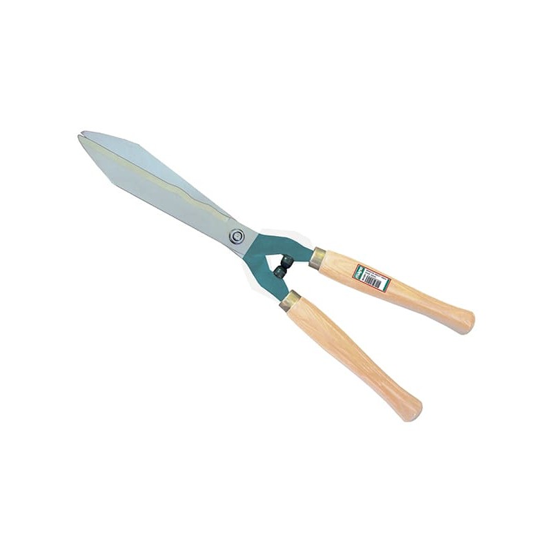 Cisaille À Haie Pro Lames Ondulees 23Cm Avec Poignées Bois