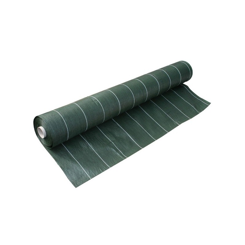 Toile tissée verte 130g/m² à plat 2,10x25m