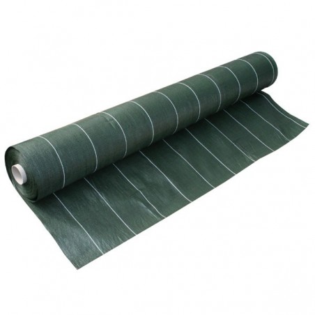 Toile tissée verte 130g/m² à plat 2,10x25m