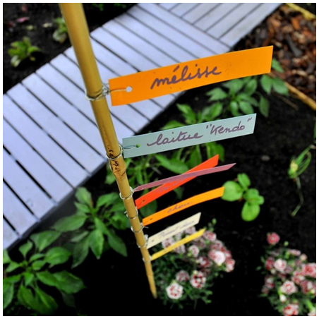 Etiquette PVC avec fil galva 10 x 1.8 Jaune, sachet de 250