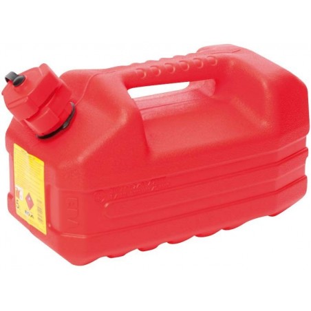 Jerrican Plastique Rouge 5 Litres Agree Hydrocarbure