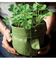 Sac En Toile Recyclé 8 L Ø21X21Cm Vert