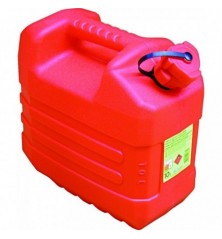 Jerrican Plastique Rouge 10 Litres Agree Hydrocarbure