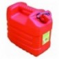 Jerrican Plastique Rouge 10 Litres Agree Hydrocarbure