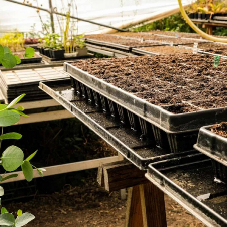 Soucoupe standard pour plaque de semi alvéolée quickpot 330x517x20 mm