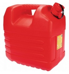 Jerrican Plastique Rouge 20 Litres Agree Hydrocarbure