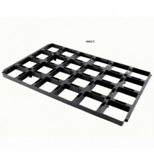 Plaq 24 Pots Carres 7X7 Noir Noir 01