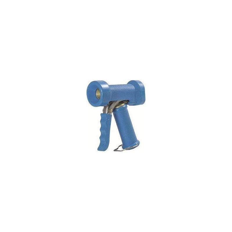 Pistolet de nettoyage professionnel femelle G1/2 laiton, gomme gainée bleu